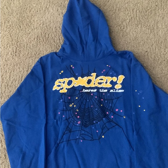 Blue Spider Graphic Hoodie